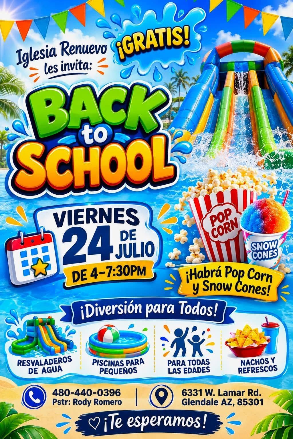 Iglesia Renuevo les invita: ¡Back to School!